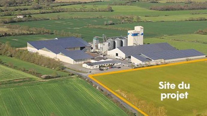 L’implantation du site de méthanisation est prévue juste à côté de la coopérative d’Herbauges, à Corcoué-sur-Logne. Le démarrage des travaux est actuellement prévu en septembre 2022, pour une mise en service début 2024.