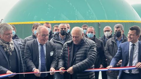 Le premier méthaniseur inauguré par EMC2 le 4 décembre pourra alimenter 1 400 foyers en gaz. © EMC2