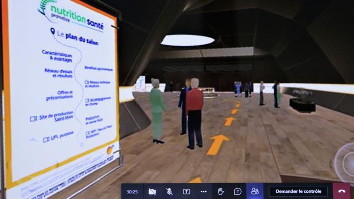 Le visiteur se déplace comme il le souhaite sur la plateforme virtuelle Nutrition Santé d’UPL, et a accès à des informations techniques, des résultats d’essais, des commentaires de spécialistes… © B. CAILLIEZ