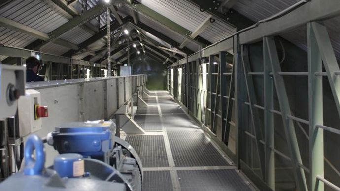 La certification CRC pour le stockage des grains fait désormais l’objet d’une fiche action. Ici, le silo de la Cavac de L’Herbergement (Vendée), qui travaille des blés CRC. © M. COISNE