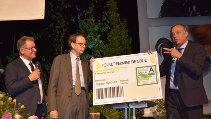De gauche à droite : Philippe Pancher, président de la Cafel, Louis Schweitzer, président de LFDA, et Yves de la Fouchardière, directeur de la Cafel. © A. MABIRE