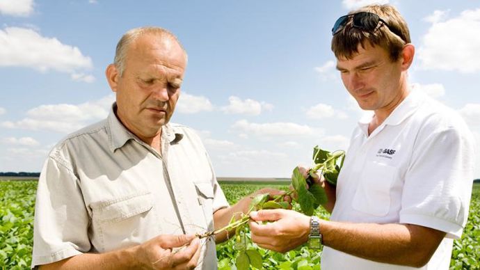 Ce dispositif, destiné à être utilisé sur le terrain, permettra une détection précoce des maladies. © BASF