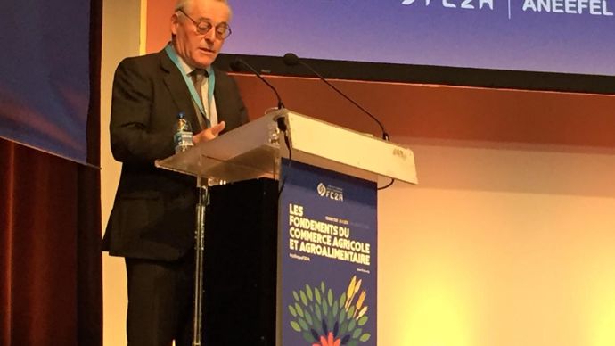 Frédéric Carré, président de la FC2A, a conclu le colloque de la Fédération du commerce agricole et agroalimentaire qui s’est tenu le vendredi 29 novembre à Paris. © H. LAURANDEL