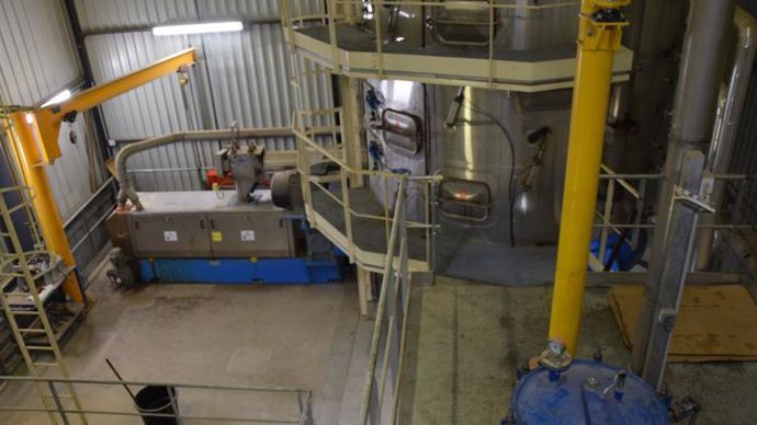 L’usine Soleil de Loire d’Ambillou-Château a été totalement transformée pour traiter du soja destiné à alimenter la filière d’alimentation animale bio de la NutriCiab. © Y. BOLOH