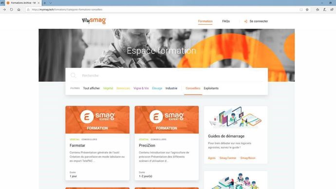 Pour aider les TC et conseillers dans leur accompagnement à distance, Smag met à disposition toute une offre de formation en ligne.