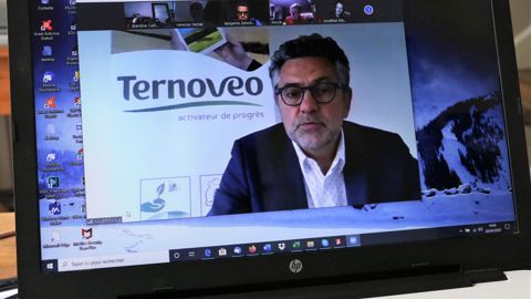 « À terme, c’est la valorisation de plus d’un million de bouteilles par an que nous avons prévue », a indiqué Xavier Harlé, directeur de Ternoveo, lors de la visioconférence de presse organisée sur Zoom le 28 avril. © B. CAILLIEZ