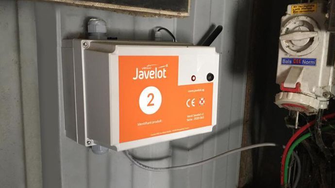 Le boîtier Venti’Javelot se branche entre le moteur du ventilateur et la source d’alimentation, et est compatible avec tous types de silos.