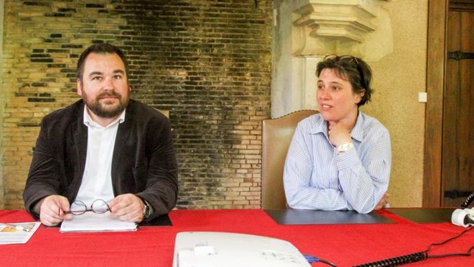 « Un gros travail de communication reste à faire pour attirer les jeunes vers ces métiers encore méconnus », ont souligné les partenaires présents, le 2 mai, parmi lesquels Amélie Lallier, la responsable de la formation, et Nicolas Bredy, directeur d’Agrial Calvados, région plaine et Auge 14. © A. DUFUMIER