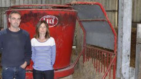 Sarah et Laurent Le Goaller ont investi dans un robot Lely Vector en  2016.D.G.
