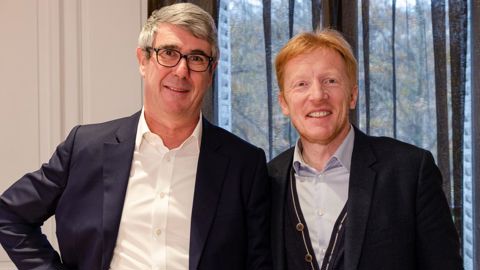 Éric Kayser (à dr.) et Éric Petco, la réunion de deux expertises, le premier dans la boulangerie et le second dans la formation à distance. ©Thierry Najean