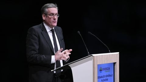 La progression de la performance du groupe Vivescia permet à ses dirigeants d’envisager des investissements à hauteur de 100 M€ par an dès 2023. Ici, le président Christoph Büren, lors de l’AG du 13 décembre dernier.