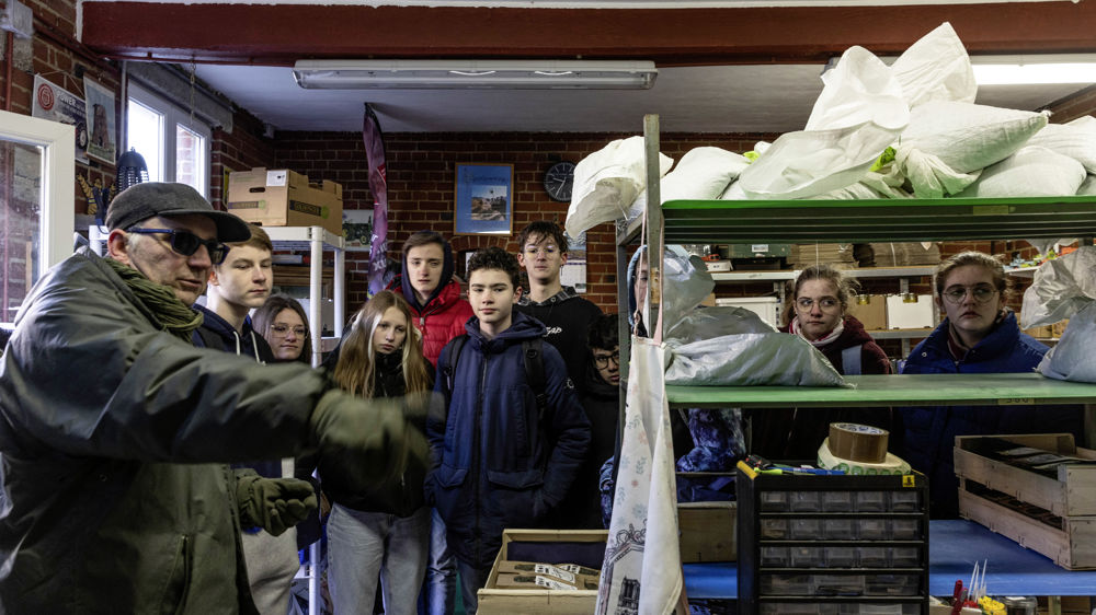 Jean-Paul Delille était le guide des élèves de 3e du collège Sainte Union de Douai.