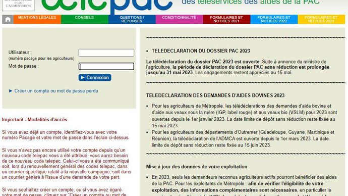Telepac : Seulement 54 % des dossiers Pac ont été déposés