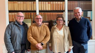 De gauche à droite : Alain Hindre, Joël Prietz, Chantal Larvor et Jean-Claude Hirrien. De gauche à droite : Alain Hindre, Joël Prietz, Chantal Larvor et Jean-Claude Hirrien.