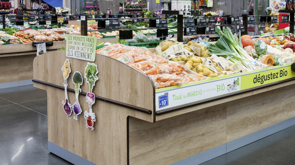 La part du bio dans le chiffre d'affaires des grandes surfaces alimentaires atteint 4,4 % pour le début d'année 2023.