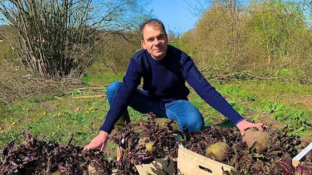 Après une carrière dans la finance, Benoît Jardin s'est installé en 2014 sur la ferme familiale du Perche, en Eure-et-Loir.