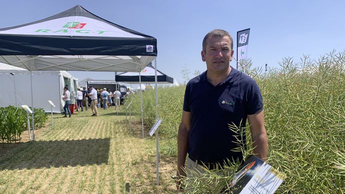 « Nous voulons faire savoir que notre nouveau flux génétique apporte à la fois haute teneur en huile, rendement et contrôle des insectes », explique Samuel Dubois, chef marché hybrides France chez RAGT Semences.