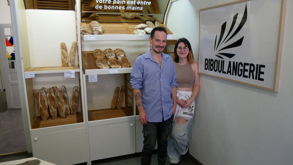 Jérémy Schacher et Marie Maussion ont ouvert leur boulangerie, sur la place centrale de Montréjeau, au pied des Pyrénées