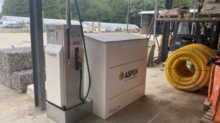 La station Aspen au siège de Millet Paysage Environnement en Savoie.