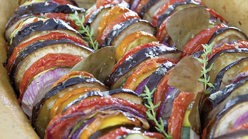 Tian aux légumes d’été.