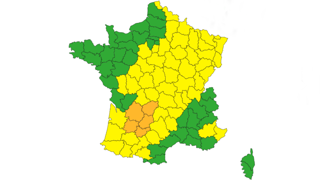 Météo-France a placé cinq départements du Sud-Ouest en vigilance orange pour les orages à partir de ce lundi soir, et dans la nuit du 14 au 15 août 2023. Météo-France a placé cinq départements du Sud-Ouest en vigilance orange pour les orages à partir de ce lundi soir, et dans la nuit du 14 au 15 août 2023.