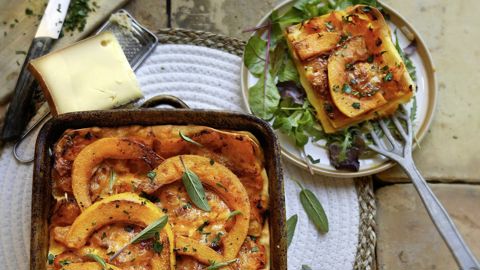 Lasagnes de courge et abonbance.