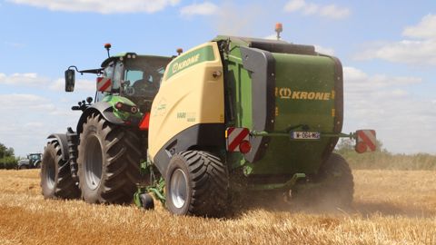 Krone VariPack V 190 XC Plus : rotor intégral et trois courroies Krone VariPack V 190 XC Plus : rotor intégral et trois courroies