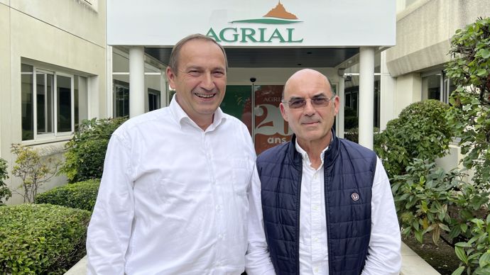 Bernard Guillard (à g.), 55 ans, était premier vice-président d’Agrial depuis dix ans au côté d’Arnaud Degoulet.