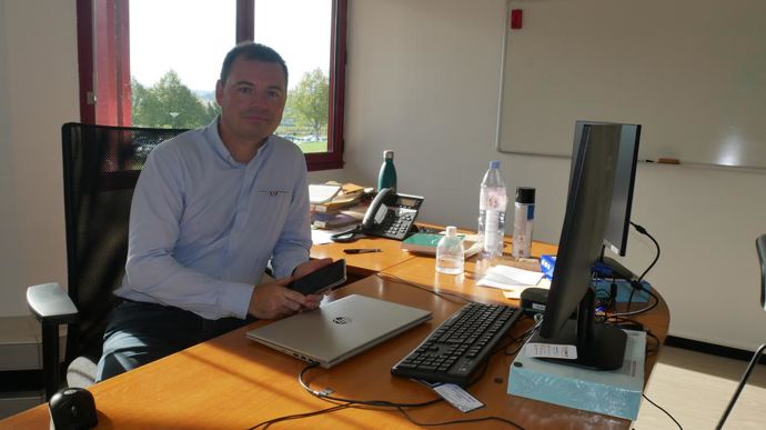 « Une appli, pour la nouvelle plate-forme digitale, va être déployée d'ici la fin de l'année chez les 5 100 agriculteurs de Lur Berri », souligne Julien Ramezi, directeur digitalisation depuis un an.