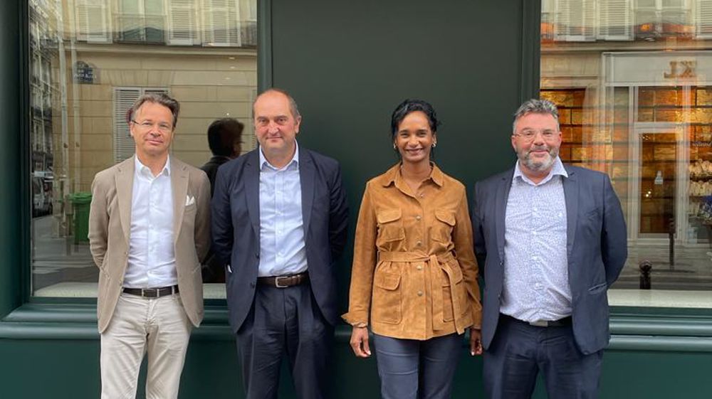 De g. à d. : David Baribeau, directeur développement et marketing ; Laurent De Rosnay, PDG ; Marie-Christine Argueil, directrice des ressources humaines et Loïc Chavaroche, directeur qualité, sécurité, environnement et développement durable.