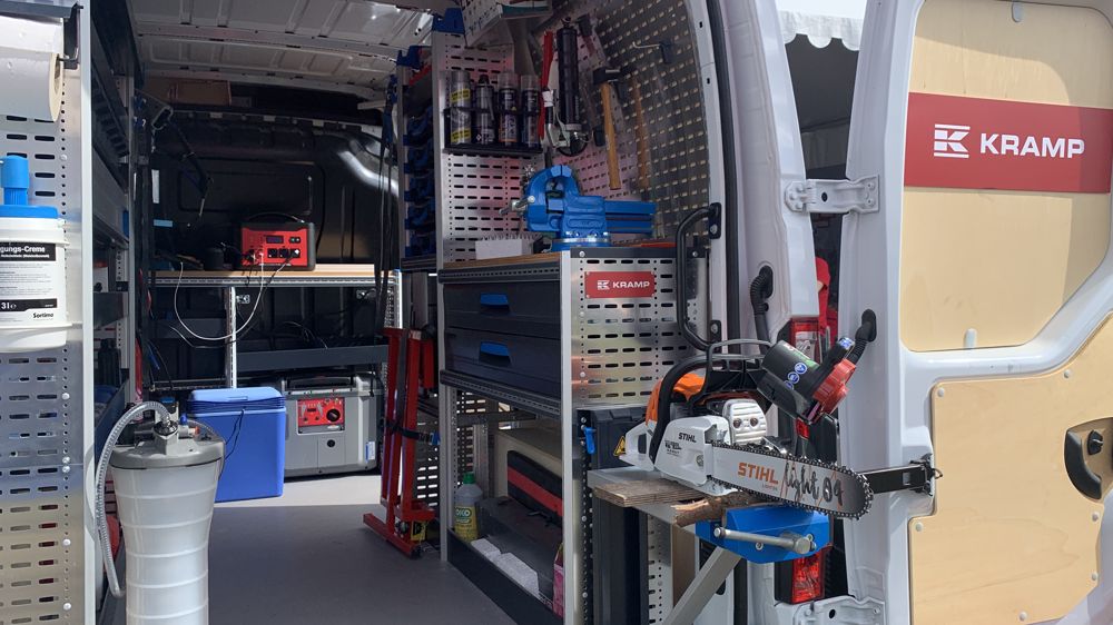 Kramp aménage les ateliers roulant