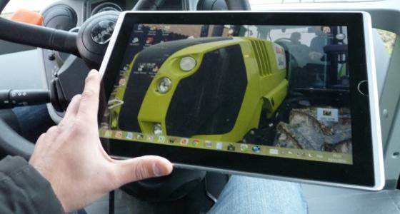 Claas Terminal universel isobus, l'application pour tablette