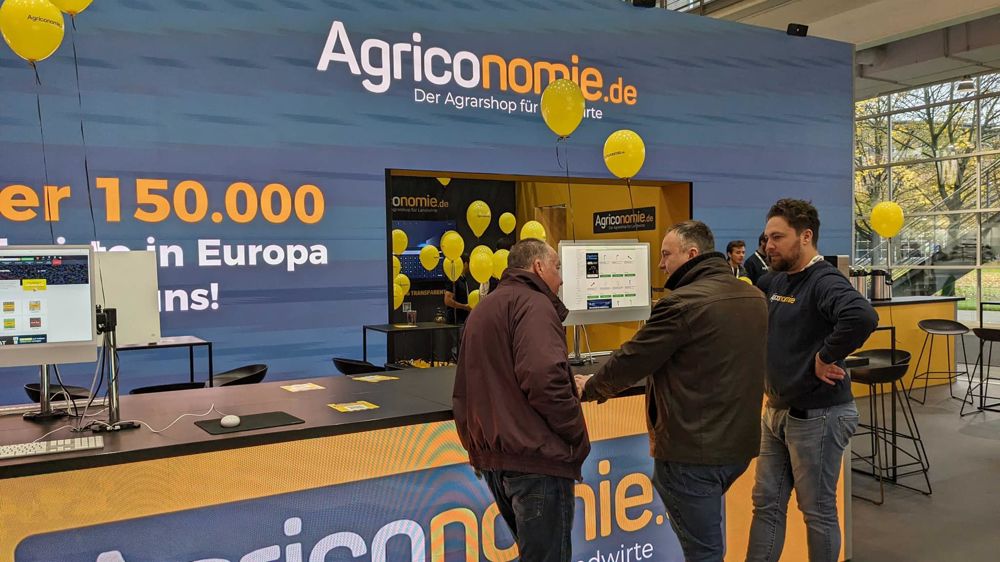 Le stand d'Agriconomie à Agritechnica.