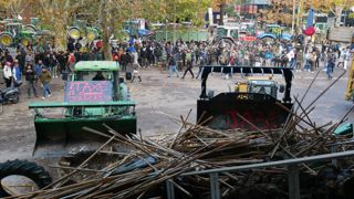 Les manifestants, venus notamment en tracteurs, ont déversé du fumier et divers déchets devant les locaux de la Draaf de l'Occitanie.