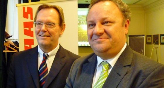 Thierry Panadero et Lothar Kriszun Claas Tracteur. Claas.