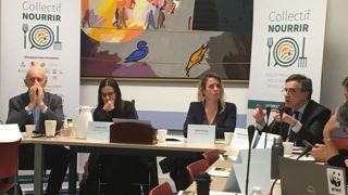 Invités par le Collectif nourrir, les députés Dominique Potier, Marie Pochon et Frédéric Descrozaille ont débattu du futur de la loi d'orientation pour le renouvellement des générations en agriculture. Invités par le Collectif nourrir, les députés Dominique Potier, Marie Pochon et Frédéric Descrozaille ont débattu du futur de la loi d'orientation pour le renouvellement des générations en agriculture.