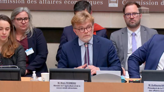 Marc Fesneau, ministre de l'Agriculture, était auditionné le 7 février 2024 par la commission des affaires économiques de l'Assemblée nationale. Marc Fesneau, ministre de l'Agriculture, était auditionné le 7 février 2024 par la commission des affaires économiques de l'Assemblée nationale.