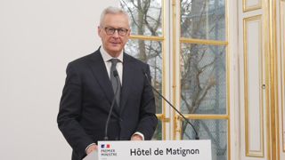 Bruno Le Maire, ministre de l’Économie, lors d'un point presse à Matignon le 21 février 2024