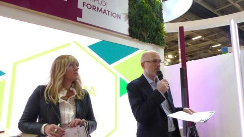 Aurélie Taquilain, directrice générale adjointe et Laurent de Buyer, directeur général d'Axema.