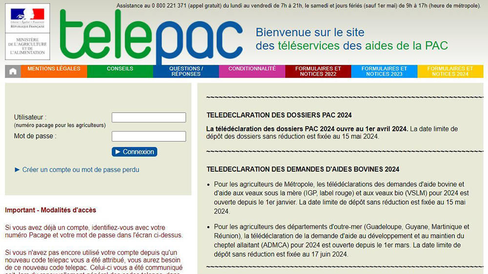 Telepac est ouvert