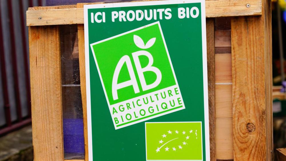 Panneau signalétique produits bio