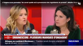 Olivia Grégoire vante sur BFMTV la mise en oeuvre de son projet d'indicateur des origines. Olivia Grégoire vante sur BFMTV la mise en oeuvre de son projet d'indicateur des origines.