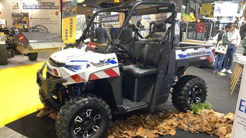 Le modèle Ranger XP Kinetic Premium, présenté au Salon des maires en novembre 2023.