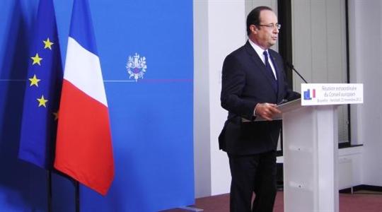 François Hollande, président de la Républqiue au Conseil européen du 23 novembre 2012 à Bruxelles.
