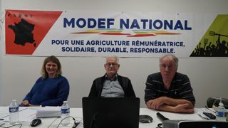 Le Modef s'inquiète de l'absence de la question des prix dans le PLOA. (De gauche à droite, Sophie Bezeau, Raymond Girardi et Pierre Thomas)