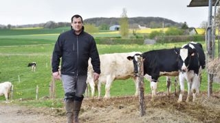 Producteur de lait aux portes de la Beauce, Yohann Serreau porte la voix des livreurs auprès de l’industriel.