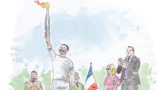Rémi Fontaine, éleveur laitier en Indre-et-Loire, a porté la flamme olympique le 27 mai 2024. Rémi Fontaine, éleveur laitier en Indre-et-Loire, a porté la flamme olympique le 27 mai 2024.