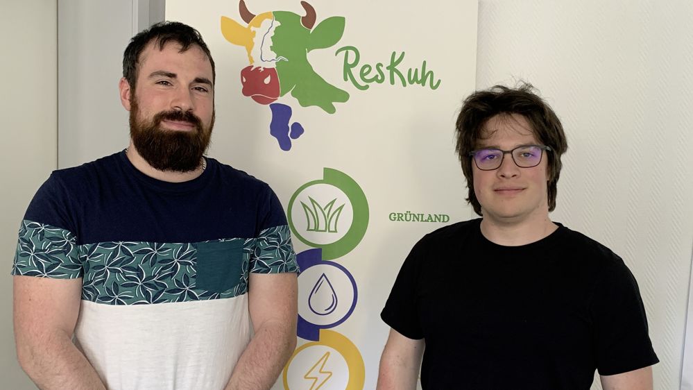 Deux conseillers de la Chambre d'agriculture d'Alsace Jérémie Weller et Clément Eck