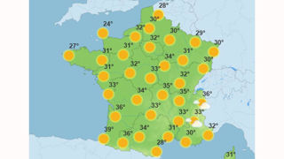 Météo-France prévoit des pics de chaleur le dimanche 11 août 2024. Météo-France prévoit des pics de chaleur le dimanche 11 août 2024.