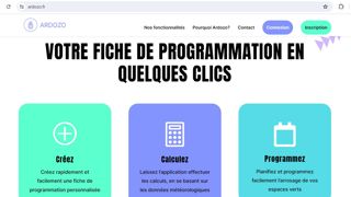 L'appli web Ardozo est lancée par Eric Porcher pour aider les gestionnaire d'arrosage automatique à affiner la programmation.